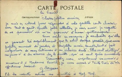 Ak Dausse Lot et Garonne, Vue de Centre