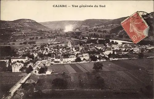 Ak Cajarc Lot, Vue generale du Sud