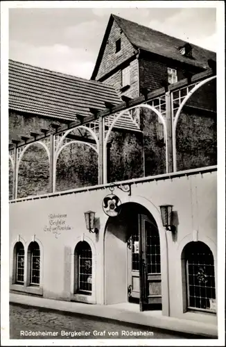 Ak Rüdesheim am Rhein in Hessen, Bergkeller Graf von Rüdesheim