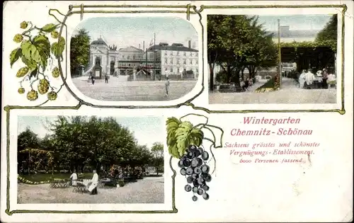 Ak Schönau Chemnitz in Sachsen, Etablissement Wintergarten