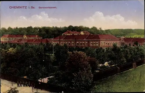 Ak Chemnitz in Sachsen, Garnisonlazarett