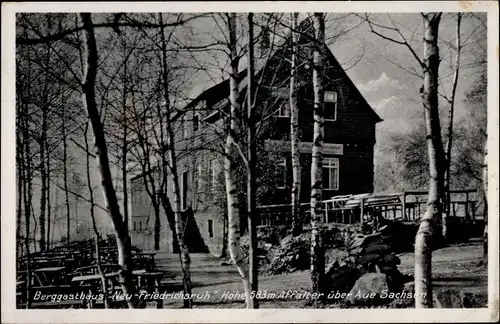 Ak Affalter Lößnitz im Erzgebirge Sachsen, Berggasthaus Neue Friedrichsruh, Schnepfenberg