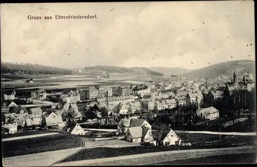 Ak Ehrenfriedersdorf, Panorama