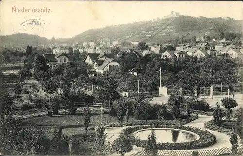 Ak Niederlössnitz Niederlößnitz Radebeul Sachsen, Panorama, Gartenanlage