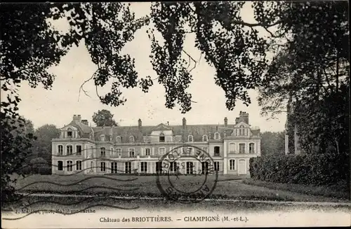 Ak Champigné Maine-et-Loire, Chateau des Briottieres