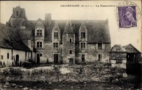 Ak Champigné Maine-et-Loire, La Hamoniere
