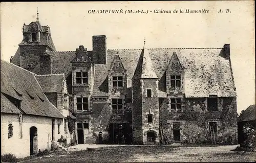 Ak Champigné Maine-et-Loire, Chateau de la Hamoniere