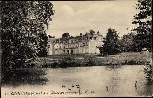 Ak Champigné Maine-et-Loire, Chateau des Briottieres