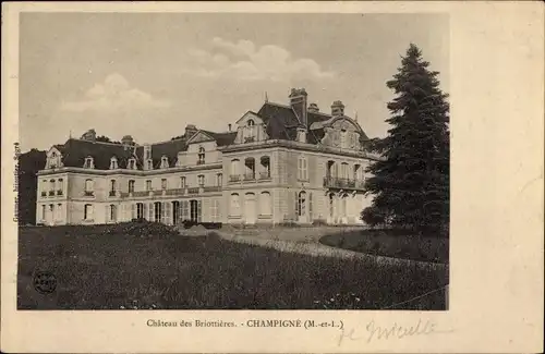 Ak Champigné Maine-et-Loire, Chateau des Briottieres