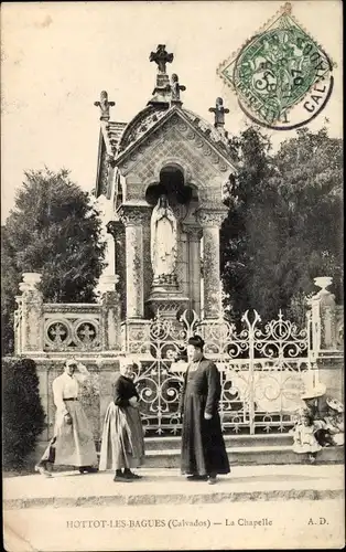 Ak Hottot les Bagues Calvados, La Chapelle