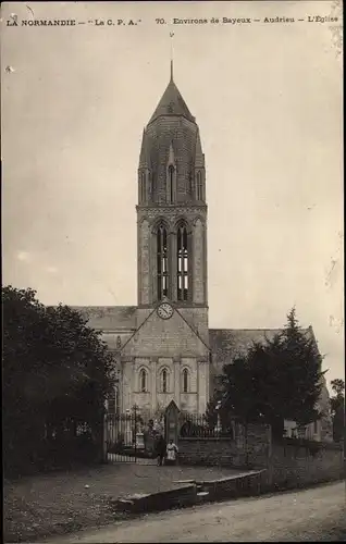 Ak Audrieu Calvados, L'Eglise