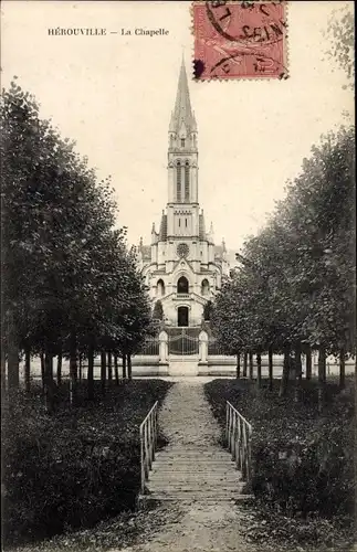 Ak Herouville Calvados, La Chapelle