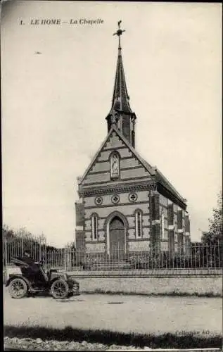 Ak Le Home Calvados, La Chapelle, Automobil