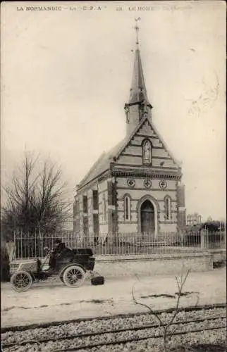 Ak Le Home Calvados, La Chapelle, Automobil