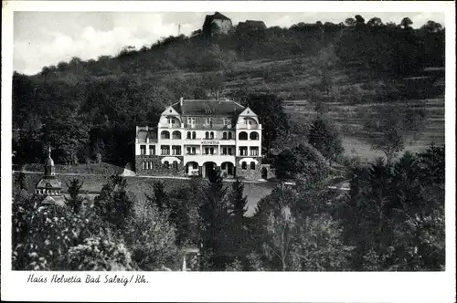 Ak Bad Salzig Boppard am Rhein, Haus Helvetia