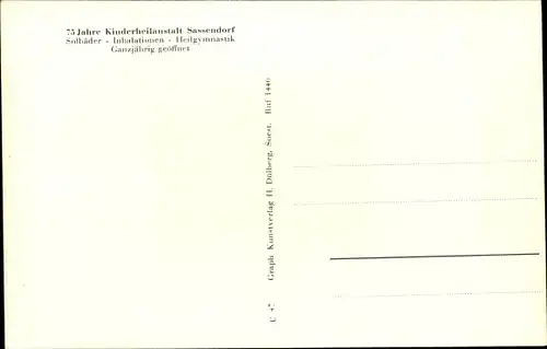 Ak Bad Sassendorf im Kreis Soest, Kinderheilanstalt, Siegfriedsheim, Saline, Gymnastik