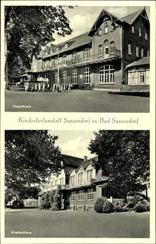 Ak Bad Sassendorf im Kreis Soest, Kinderheilanstalt, Haupthaus, Knabenhaus