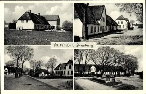 Ak Kleinwiehe Lindewitt in Schleswig Holstein, Dorfansichten, Denkmal, Gasthof