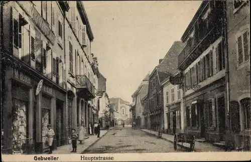 Ak Guebwiller Gebweiler Elsass Haut Rhin, Hauptstraße