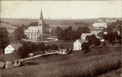 Ak Hermsdorf Erzgebirge, Ortschaft, Landschaft, Kirche