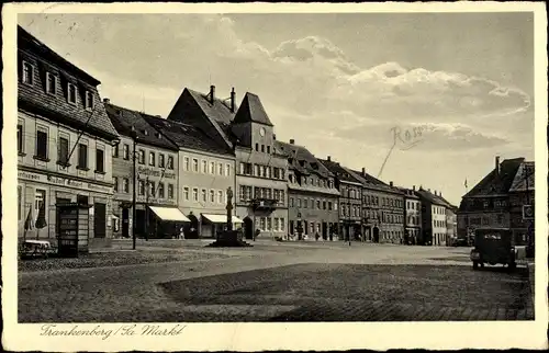 Ak Frankenberg an der Zschopau Sachsen, Marktplatz