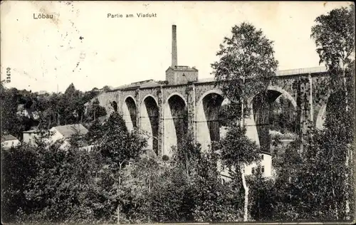 Ak Löbau in Sachsen, Partie am Viadukt