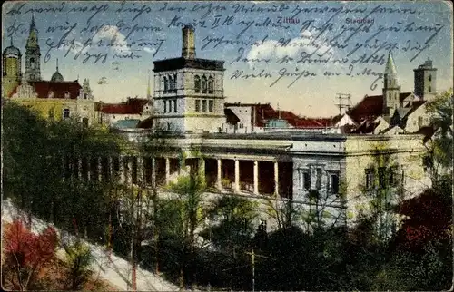 Ak Zittau in Sachsen, Stadtbad