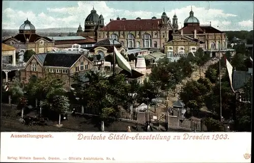 Ak Dresden, Deutsche Städte Ausstellung 1903, Ausstellungspark