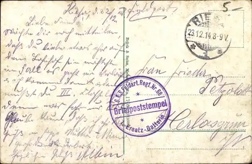 Ak Riesa an der Elbe Sachsen, Ansicht Kaiser Wilhelm Platz