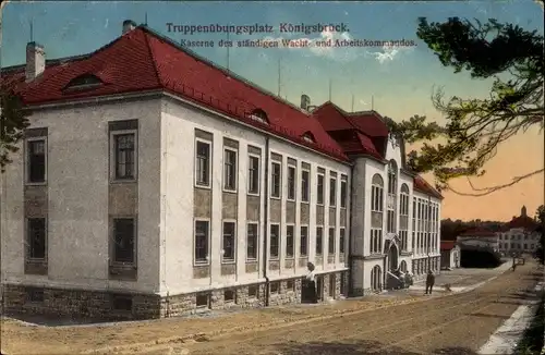 Ak Königsbrück in der Oberlausitz, Kaserne des ständigen Wacht- und Arbeitskommandos