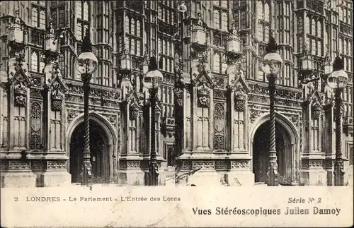 Stereo Ak London City England, Parliament, Entrance of the Lords