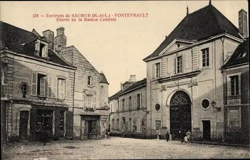 Ak Fontevrault Maine-et-Loire, Entree de la Maison Centrale