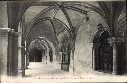 Ak Fontevrault Maine-et-Loire, Abbaye, Cloitre Est