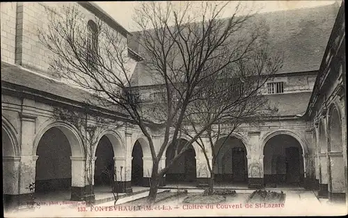 Ak Fontevrault Maine-et-Loire, Cloitre de Couvent de Saint Lazare