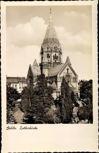 Ak Görlitz in der Lausitz, Blick auf die Lutherkirche