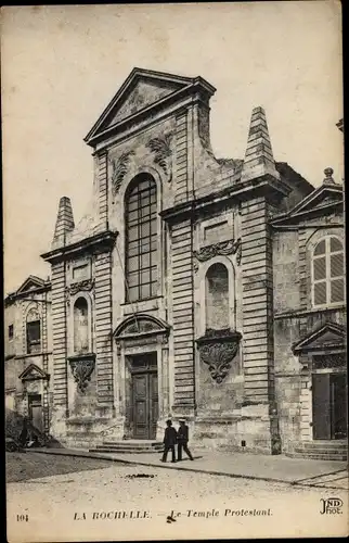 Ak La Rochelle Charente Maritime, Le Temple Protestant