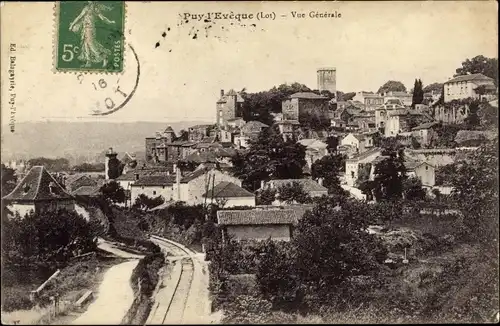 Ak Puy l'Évêque Lot, Vue generale