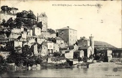 Ak Puy l'Évêque Lot, La vieux Puy l'Eveque et le Port