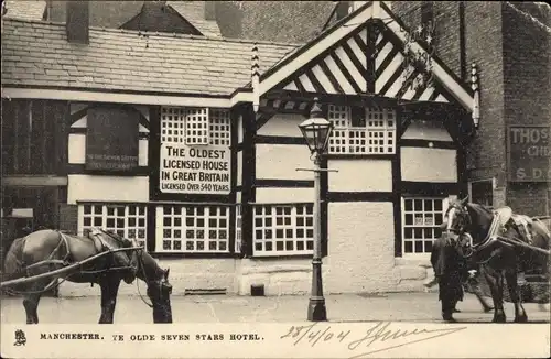 Ak Manchester England, Ye olde seven stars hotel