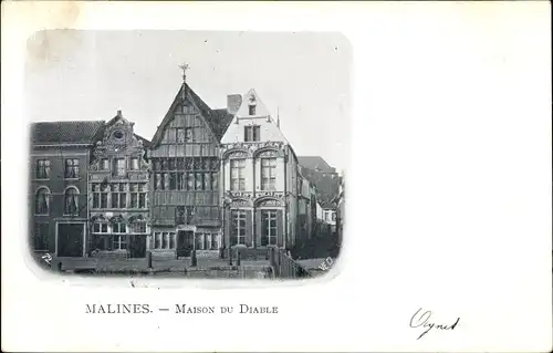 Ak Mechelen Mecheln Malines Flandern Antwerpen, Maison du Diable