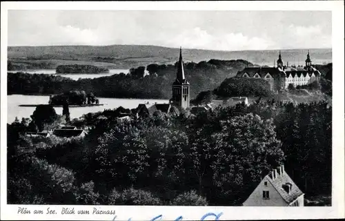 Ak Plön in Holstein, Blick vom Parnass