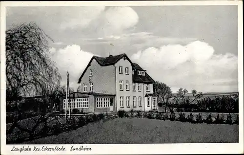 Ak Langholz Waabs in Schleswig Holstein, Landheim