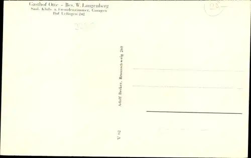 Ak Blekenstedt Salzgitter in Niedersachsen, Denkmal, Kirche, Straßenpartie