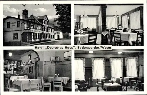 Ak Bodenwerder an der Weser, Hotel Deutsches Haus, Innenansicht