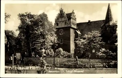 Ak Netzschkau im Vogtland, Schloss, Museum