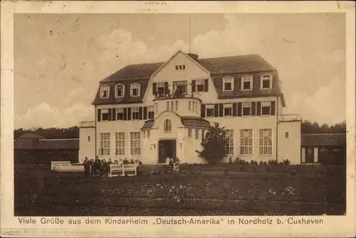 Ak Nordholz Wurster Nordseeküste, Kinderheim Deutsch Amerika, Abt. Mutter und Kind