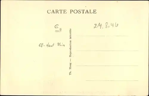 Ak Soultz Sulz Elsass Haut Rhin, Place de la Republique, Kirchturm, Automobil