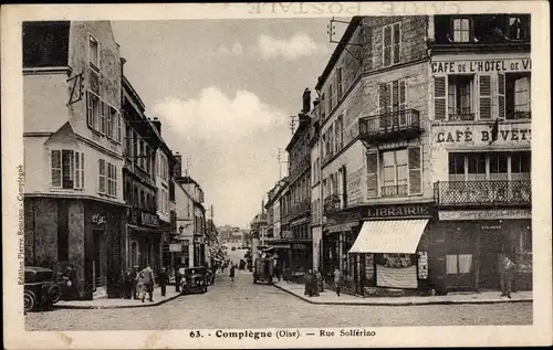 Ak Compiègne Oise, Rue Solferino