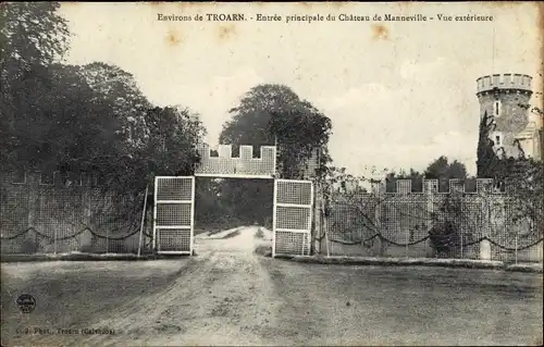 Ak Troarn Calvados, Chateau de Manneville