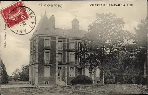 Ak Amfreville Troarn environs Calvados, Chateau Hameau la Rue